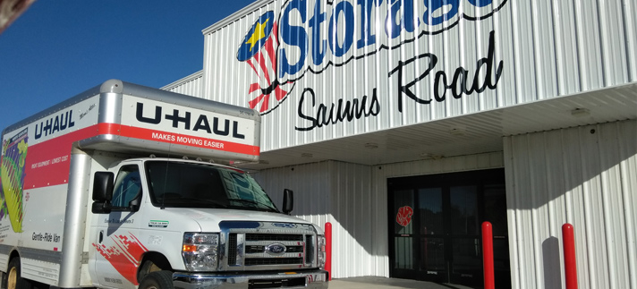 Saums Road Self Storage and UHaul Trucks