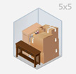 5 by 5 Storage Unit